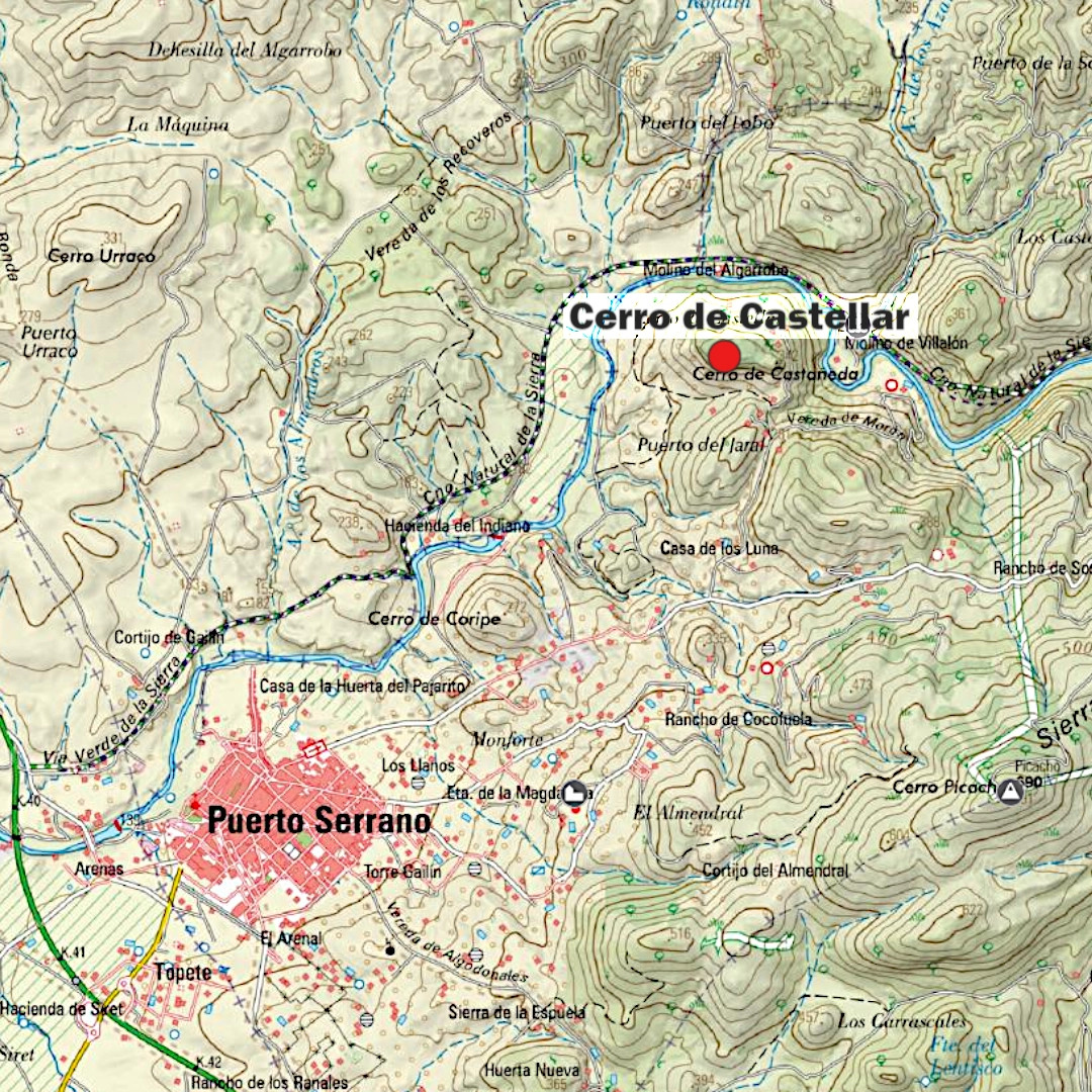 Localización del Cerro de Castellar