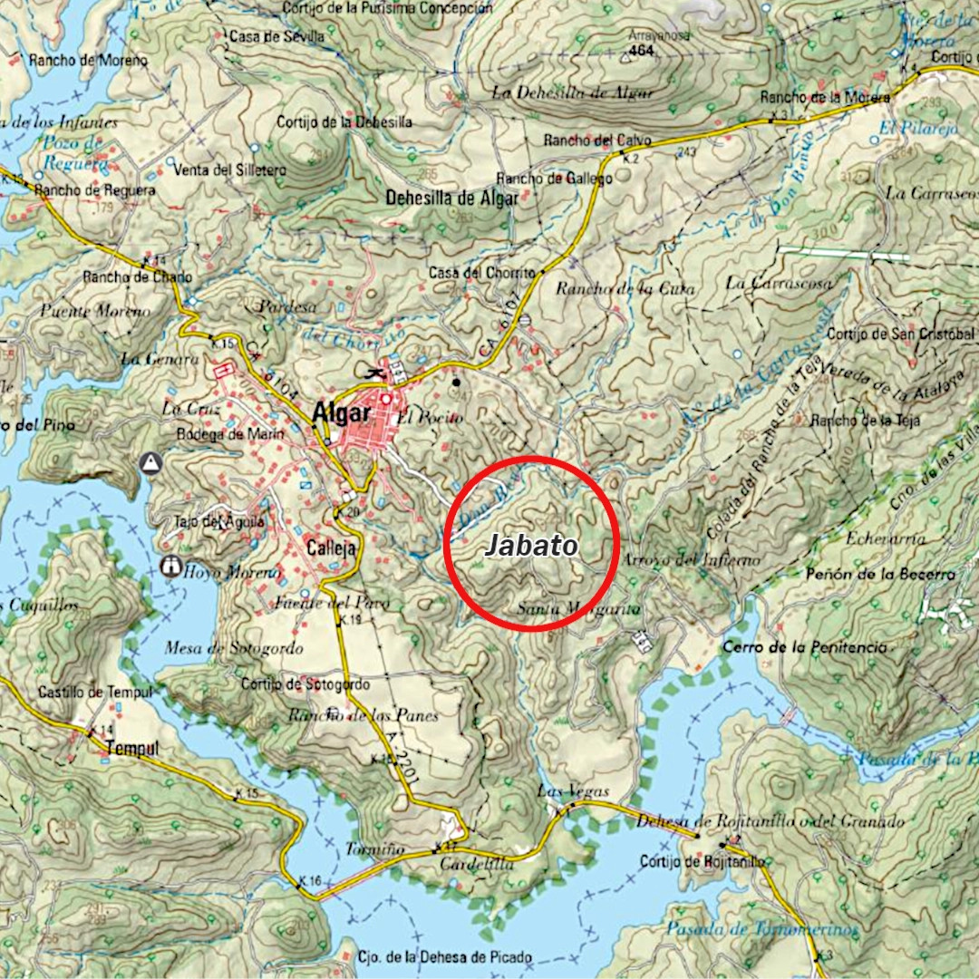 Localización de la Necrópolis El Jabato